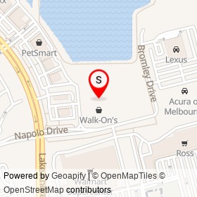 Walk-On's Spourt Bistreaux on Napolo Drive, Viera Florida - location map