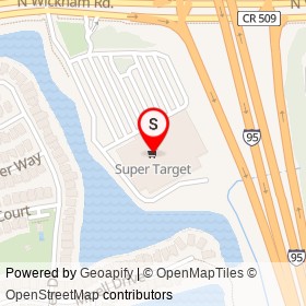 Super Target on North Wickham Road, Viera Florida - location map