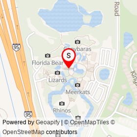 Flamingo Cafe on Butterfly Trail, Viera Florida - location map