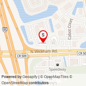 Chick-fil-A on North Wickham Road, Melbourne Florida - location map