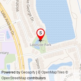 Lakeside Park on , Viera Florida - location map
