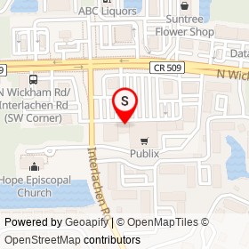 Coast Dentel on Interlachen Road, Suntree Florida - location map