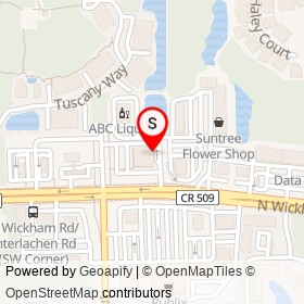 Walgreens on North Wickham Road, Suntree Florida - location map