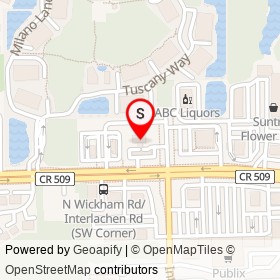 Sunoco on North Wickham Road, Melbourne Florida - location map