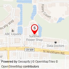 Toyo on North Wickham Road, Suntree Florida - location map