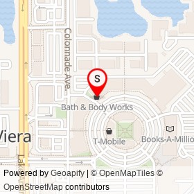 Bath & Body Works on Town Center Avenue, Viera Florida - location map