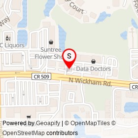 Dairy Queen on North Wickham Road, Suntree Florida - location map