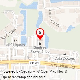 Dynasty Nail & Spa on North Wickham Road, Suntree Florida - location map