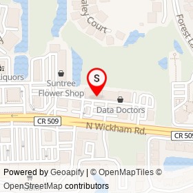 Tuscany Grill on North Wickham Road, Suntree Florida - location map