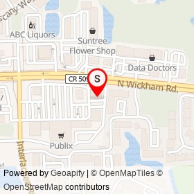 Mattress One on North Wickham Road, Suntree Florida - location map