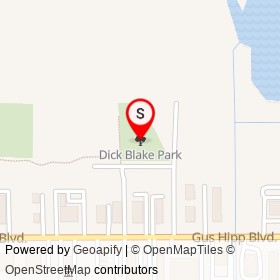 Dick Blake Park on , Rockledge Florida - location map