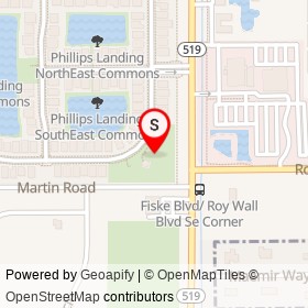 Phillips Landing (Park/Pool) on , Rockledge Florida - location map