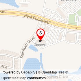 Goodwill on Star Rush Drive, Viera Florida - location map