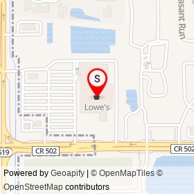 Lowe's on South Fiske Boulevard, Rockledge Florida - location map
