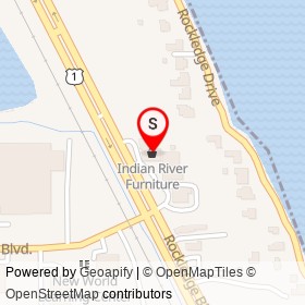 Indian River Furniture on Rockledge Boulevard, Rockledge Florida - location map