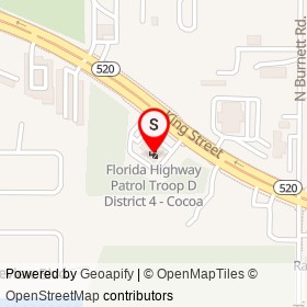 Florida Highway Patrol Troop D District 4 - Cocoa on King Street, Cocoa West Florida - location map