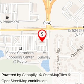 Mobil on FL 524, Cocoa Florida - location map