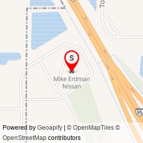 Mike Erdman Nissan on I 95, Cocoa Florida - location map