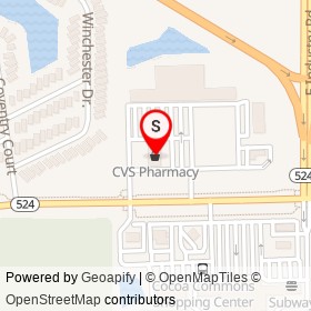 CVS Pharmacy on FL 524, Cocoa Florida - location map