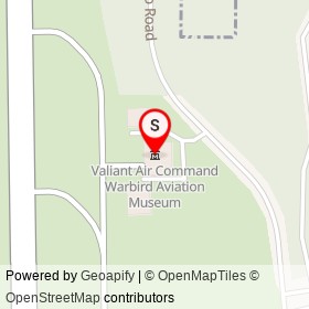 Valiant Air Command Warbird Aviation Museum on Tico Road, Titusville Florida - location map