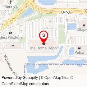 The Home Depot on Columbia Boulevard, Titusville Florida - location map