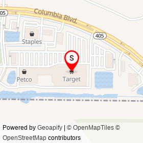 Target on Columbia Boulevard, Titusville Florida - location map