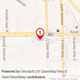 Dixie Crossroads on Garden Street, Titusville Florida - location map