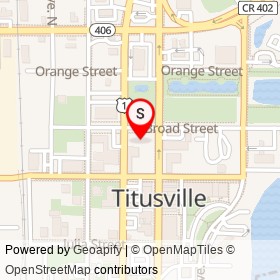 Stickee Surf Shop on Broad Street, Titusville Florida - location map
