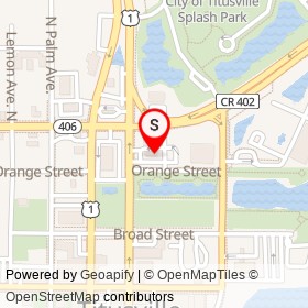 Burger King on Orange Street, Titusville Florida - location map