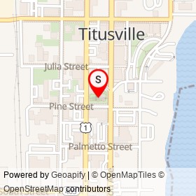 Titusville on , Titusville Florida - location map