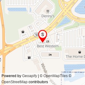 Waffle House on Cheney Highway, Titusville Florida - location map