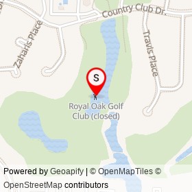 Royal Oak Golf Club (closed) on Demaret Drive, Titusville Florida - location map