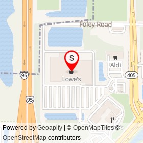 Lowe's on South Street, Titusville Florida - location map