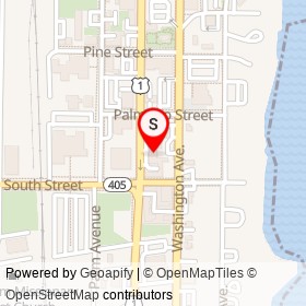 Budget Motel Titusville on Hopkins Avenue, Titusville Florida - location map