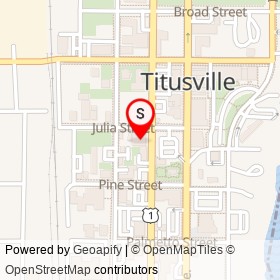 No Name Provided on Julia Street, Titusville Florida - location map