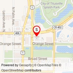 Papa John's on Garden Street, Titusville Florida - location map