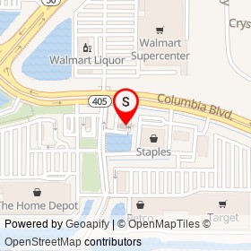 Burger King on Columbia Boulevard, Titusville Florida - location map