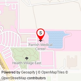 Parrish Medical Center on North Washington Avenue, Titusville Florida - location map