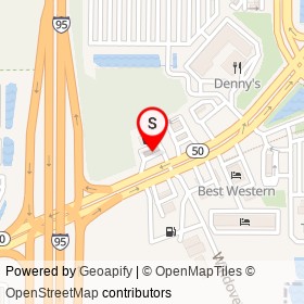Shell on Cheney Highway, Titusville Florida - location map