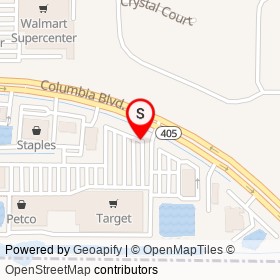 Tesla Supercharger on Columbia Boulevard, Titusville Florida - location map