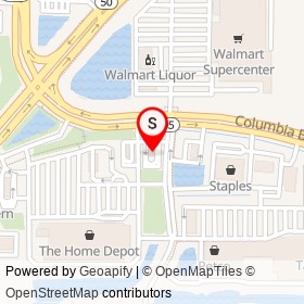 Wendy's on Columbia Boulevard, Titusville Florida - location map