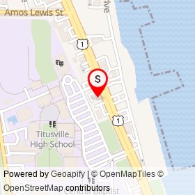 Kim's Donut & Deli on Washington Avenue, Titusville Florida - location map