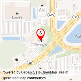 Denny's on Cheney Highway, Titusville Florida - location map