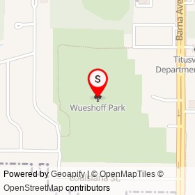 Wueshoff Park on , Titusville Florida - location map