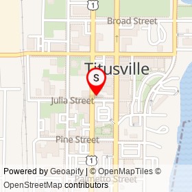 About an Inch Hair & Nails on Julia Street, Titusville Florida - location map