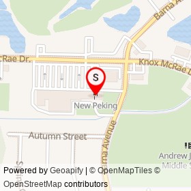 New Peking on Barna Avenue, Titusville Florida - location map