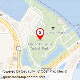 City of Titusville Splash Park on Washington Avenue, Titusville Florida - location map