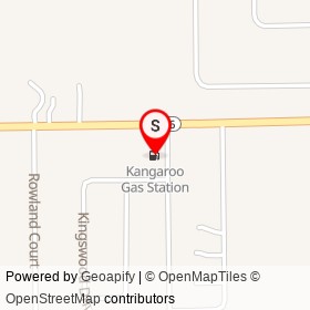 Kangaroo Gas Station on Turpentine Road,  Florida - location map
