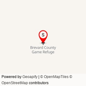 Brevard County Game Refuge on ,  Florida - location map