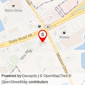Walgreens on State Road 44, New Smyrna Beach Florida - location map